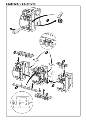 Pièces agricoles - Electricité - Mounting kit star-delta LC1-D09D12