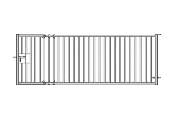 Accessoires et options matériel  - Matériel d'élevage - autre - PACK DE 6 PORTES CHEVRE EXTENSIBLE BARREAUDEE DE 3M/3.30M