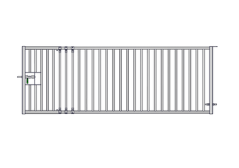 Accessoires et options matériel  - Matériel d'élevage - autre - PACK DE 6 PORTES CHEVRE EXTENSIBLE BARREAUDEE DE 3M/3.30M