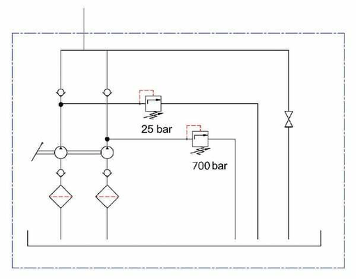 Pièces agricoles - Hydraulique - Pompe à main HP 2P/Q INCG. TANK 2T