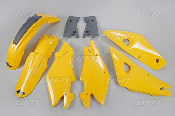 Pièces Quad & Motos - Plastiques - Kit plastique UFO couleur origine jaune/gris Husqvarna CR125/250