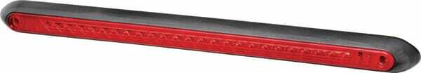 Pièces agricoles - Eclairage - Feu de stop à LED rectangulaire 12V rouge avec boulon Hella ValueFit