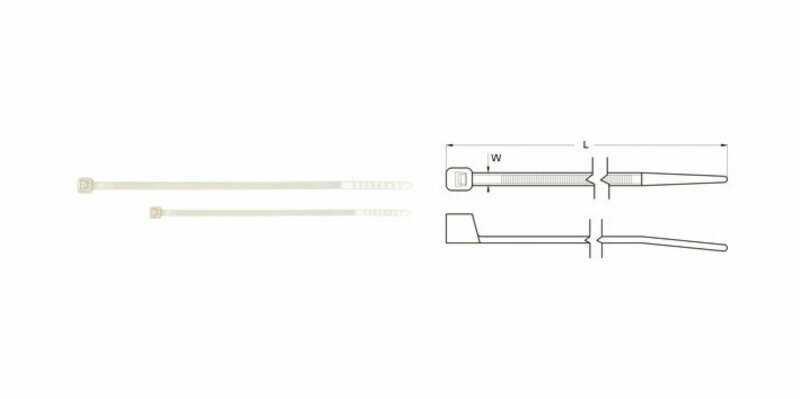 Pièces Quad & Motos - Outillage - Colliers nylon BIHR 3,6x203mm blanc 100 pièces
