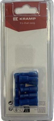 Pièces agricoles - Eclairage - Cosse femelle, bleu Ø 4 mm - 1,5-2,5 mm² (10)