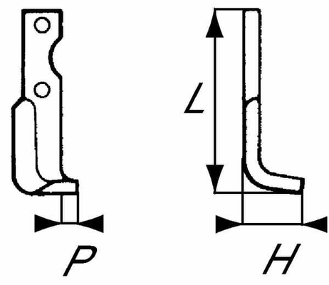 Pièces agricoles - Travail du sol - Lame de fraise d. Agria