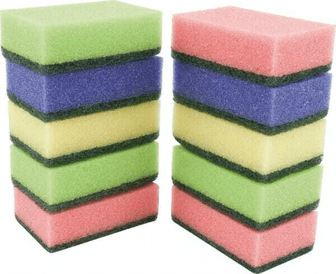 Pièces agricoles - Cloture,Jardin & Sylviculture - Éponge à récurer 9x6x3cm 10pc