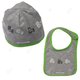 Ensemble bavoir et casquette, 9-12 mois