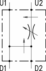 Pièces agricoles - Hydraulique - Soupape étrangl. 3 voies OMS