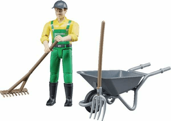 Loisirs - Jouets - Figurine de fermier avec accessoires