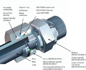 Pièces agricoles - Hydraulique - Bague de joint Walform 10L/S
