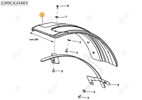 Pièces agricoles - Cabine et structure - LH FRONT MUDG.F NARROW