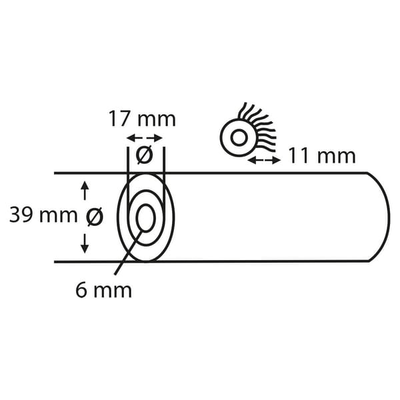 Chimie - Chimie divers - Rouleau de peinture étoile en V, Nylon 11 mm 10 cm (2x)