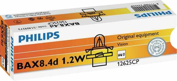Pièces agricoles - Eclairage - Ampoule Bax8,4d -12V1,2W noire