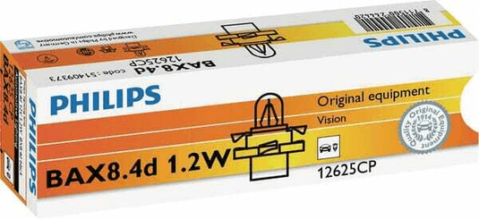Pièces agricoles - Eclairage - Ampoule Bax8,4d -12V1,2W noire