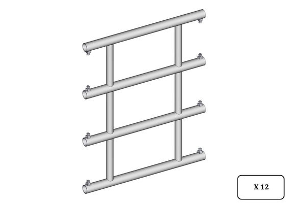 Materiels - Accessoires 200Kg-300Kg - PACK DE 12 ARRIERES DOUBLEX EX4  L.0.90M