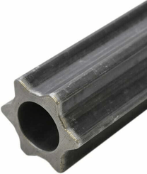 Pièces agricoles - Transmission - Tube profilé étoile S4 Ø ext. : 51x37 mm L : 1,4 m Walterscheid