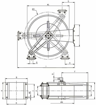 Pièces agricoles - Hydraulique - Enrouleur auto rétractable inox