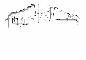 Pièces agricoles - Fenaison & élevage - Section de désileuse D.