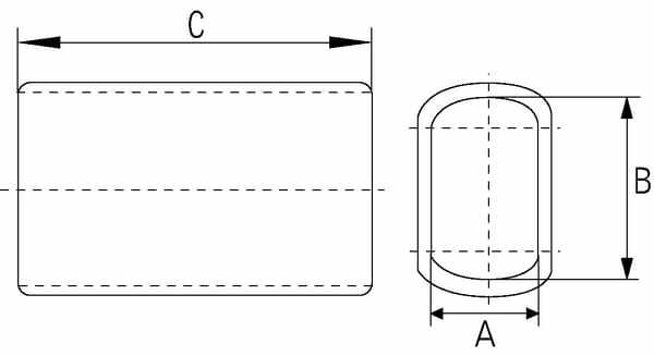 Pièces agricoles - Fasteners - Armature à sertir 11 mm