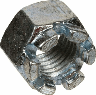 Pièces agricoles - Machines - Ecrou crenele M 24 DIN 935-8