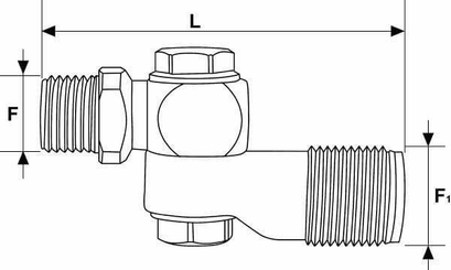 Pièces agricoles - Pièce Pulvérisateur - Articul. 1/4"fil.i.-3/8"fil.e.