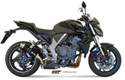 Silencieux MIVV GP inox brossé noir Honda CB1000R