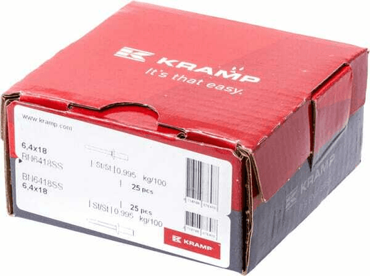 Pièces agricoles - Fasteners - Rivet aveugle en acier 6,4x18