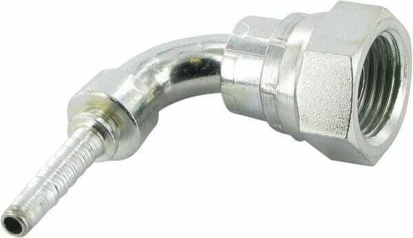 Pièces agricoles - Hydraulique - Raccord sertir DN06-1/2BSP 90°