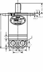 Pièces agricoles - Hydraulique - Moteur Orbit W.Ø16 Raccord Côt