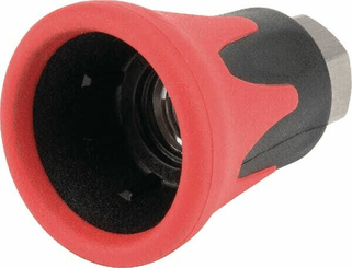 Pièces agricoles - Hydraulique - Protection de buse inox rouge