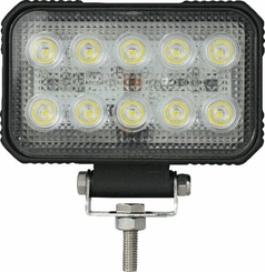 Pièces agricoles - Eclairage - Phare de travail LED rectangulaire 15W 1900lm, 10/30V, 150x37x100mm longue portée 10 LED Kramp