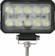 Phare de travail LED rectangulaire 15W 1900lm, 10/30V, 150x37x100mm longue portée 10 LED Kramp