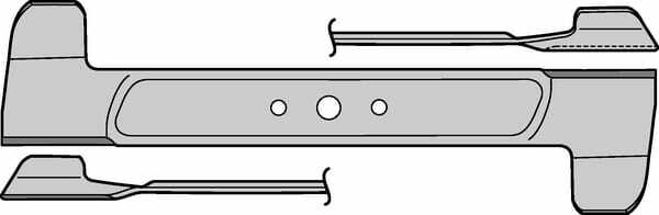 Pièces agricoles - Jardin et forêt pièce adaptable - Lame p/MTD 520/10,5m droite 942-0608B