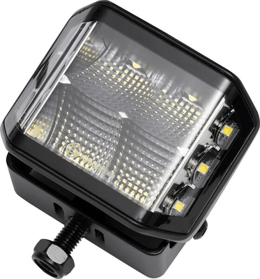 Pièces agricoles - Eclairage - Phare de travail LED, 70W, 8400 lm, carré, 12/24V, blanc, 97x77x75mm prise Deutsch, faisceau diffus, 10 LED