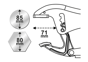 Outils - Outils divers - Pince étau à becs longs