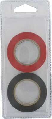 Pièces agricoles - Outils atelier - Ruban isolant rouge+noir 15mm x 10m (2)