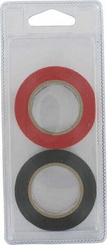 Pièces agricoles - Outils atelier - Ruban isolant rouge+noir 15mm x 10m (2)