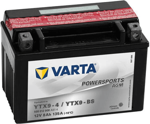 Pièces agricoles - Eclairage - Batterie 12V 8Ah 135A AGM Powersports VARTA