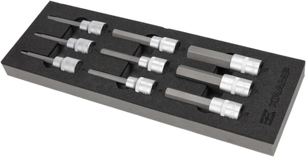Outils - Outils divers - Jeu de douilles hexagonales longues 1/2" 9 pcs