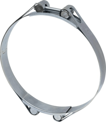 Pièces agricoles - Fasteners - Collier de serrage, 180-190 mm double boulon, double bande DIN912 zingué Kramp
