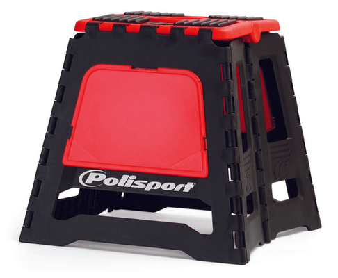 Pièces Quad & Motos - Transport - Garage - Paddock - Lève-moto fixe POLISPORT repliable rouge CR/noir