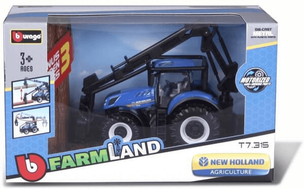 Loisirs - Jouets - Tracteur forestier et chargeuse forestière New Holland T7.315