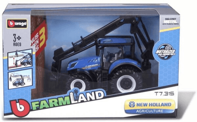 Loisirs - Jouets - Tracteur forestier et chargeuse forestière New Holland T7.315