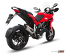 Silencieux MIVV Suono inox/casquette carbone Ducati Multistrada 1200