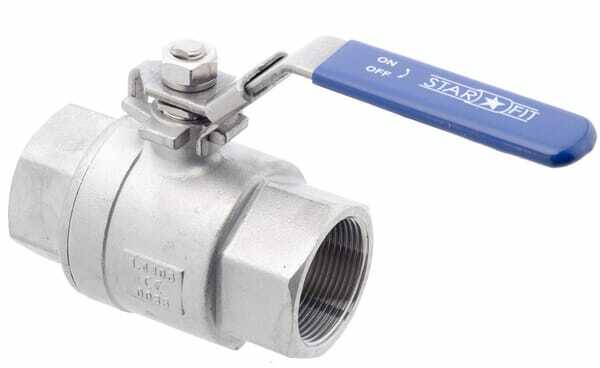 Pièces agricoles - Hydraulique - Vanne à bille inox 2xF 1 1/2''