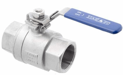 Pièces agricoles - Hydraulique - Vanne à bille inox 2xF 1 1/2''