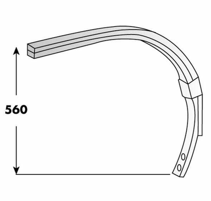 Pièces agricoles - Travail du sol - Dents flex. Chisel 55x25 Bi