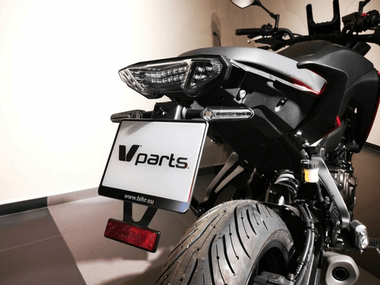 Pièces Quad & Motos - Equipement véhicule - Support de plaque V PARTS noir - Yamaha MT-07 TRACER/MT-09 TRACER