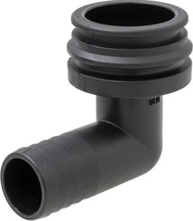 Pièces agricoles - Pièce Pulvérisateur - Raccord à fourche, femelle 90° AF5, embout de tuyau 25 mm
