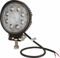 Pièces agricoles - Eclairage - Phare de travail LED rond 24W 1920lm, 10/30V, Ø 110mm, longue portée 8 LED Kramp